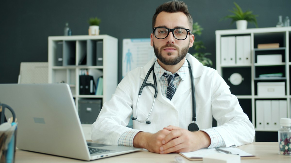 Friendly doctor ready to help